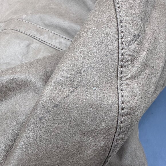 Vintage Leather Aviator Bomber Jacket Coat Brown Size M 1980s J Riggings Korea - Picture 10 of 15